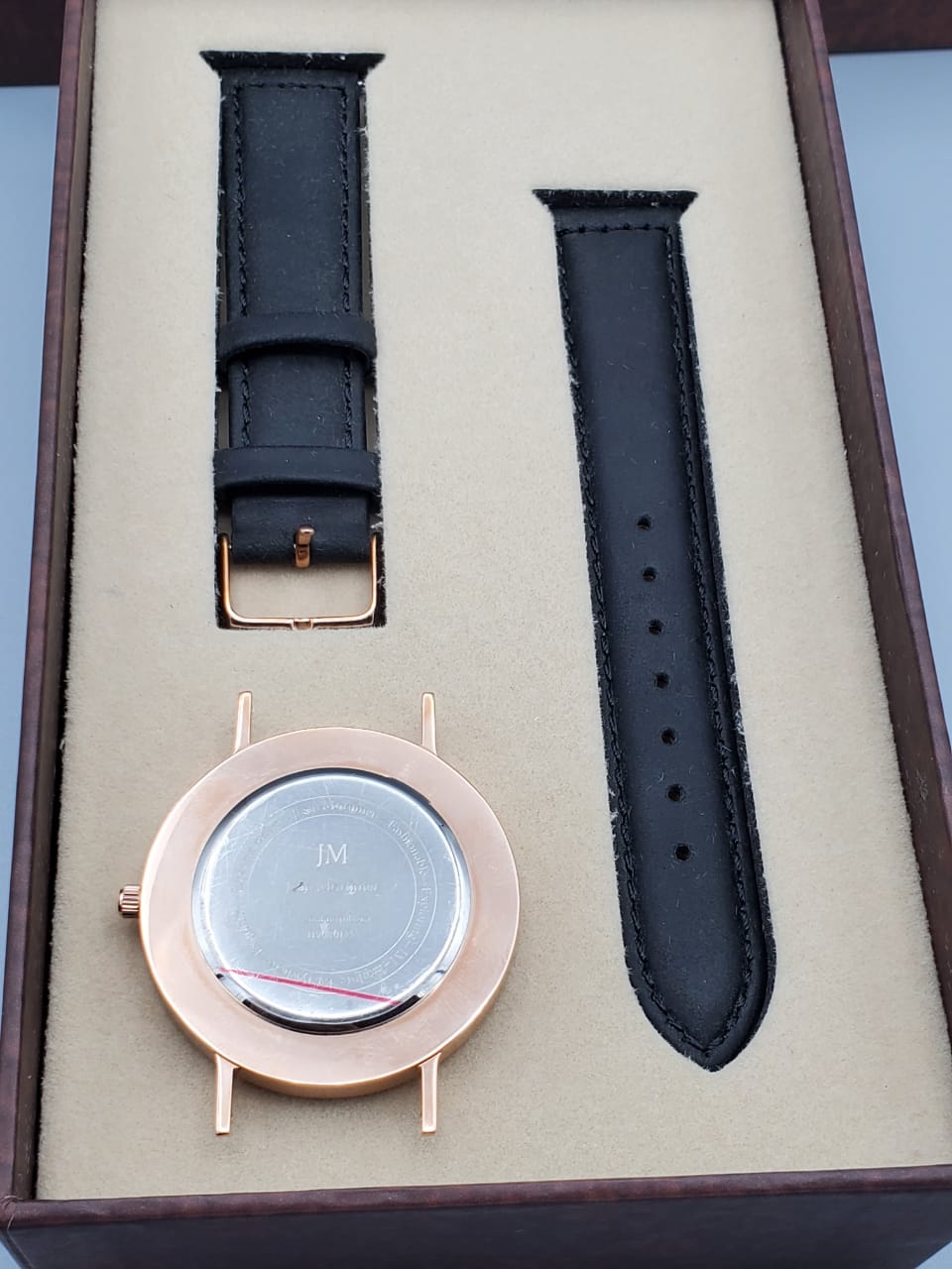 Jean Mortimer Multi-Coloured Dial With Leather Strap Men's watch