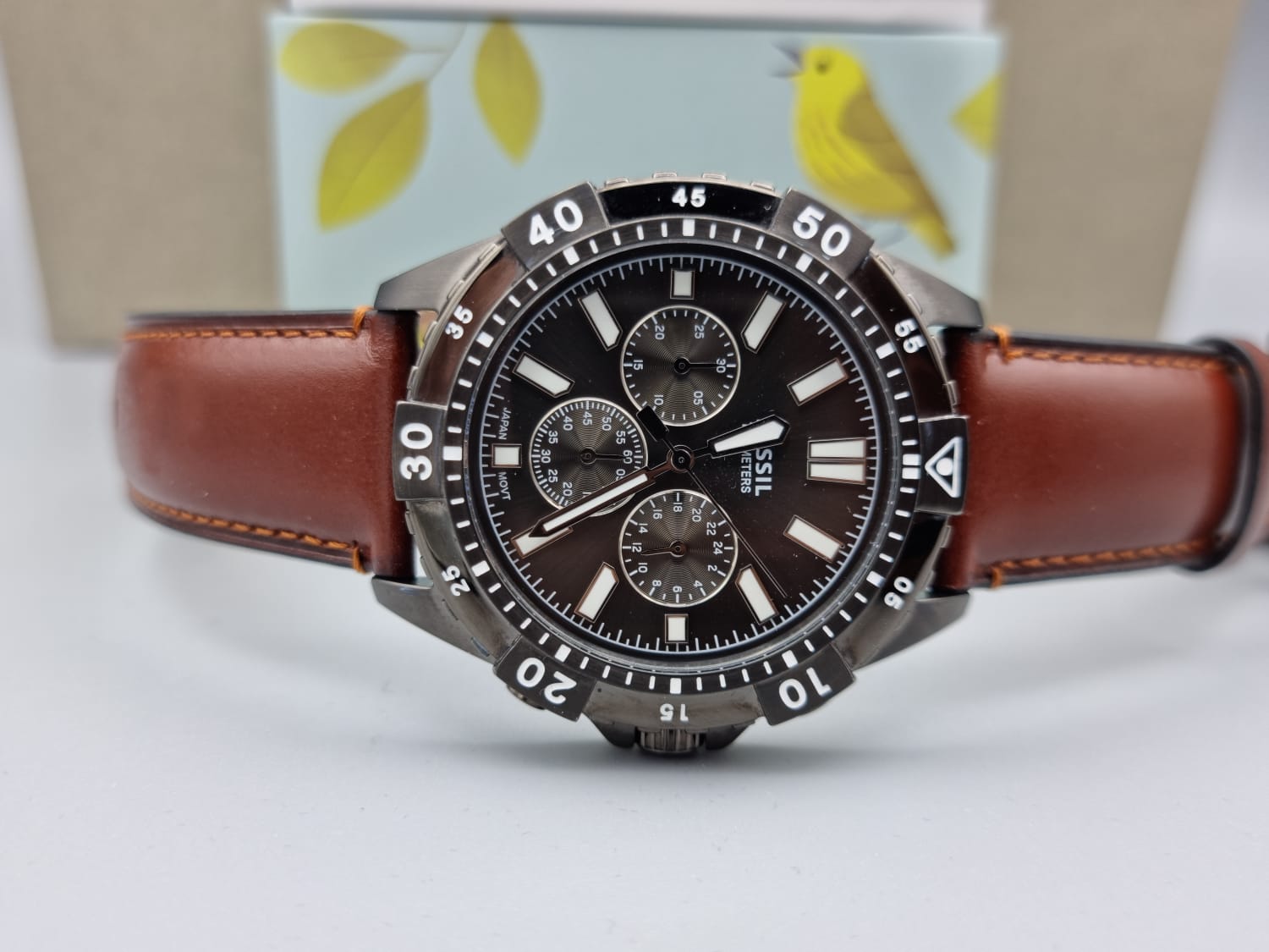 Fossil Garrett Analog Grey Dial Men's Watch-FS5770
