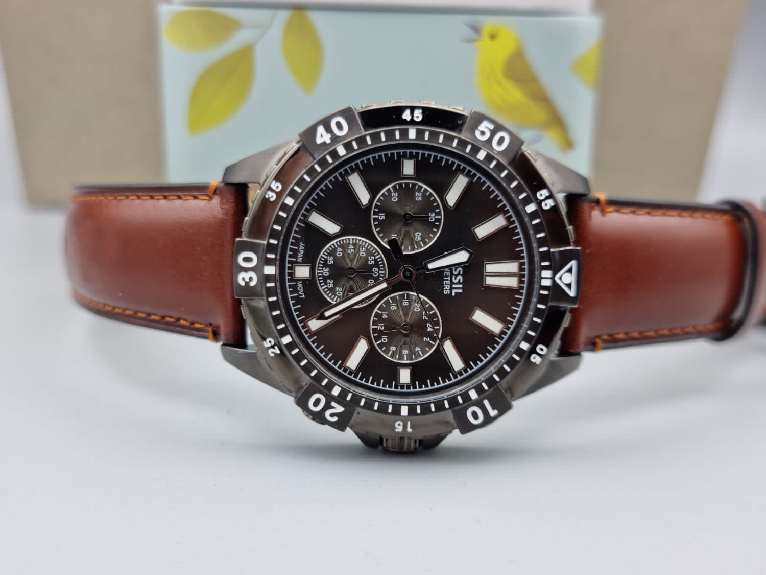 Fossil Garrett Analog Grey Dial Men's Watch-FS5770
