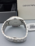 Emporio Armani Men's Black Dial Stainless Steel Band Watch - Ar5855, Analog Display, Japanese Chronograph Quartz Movement
