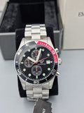 Emporio Armani Men's Black Dial Stainless Steel Band Watch - Ar5855, Analog Display, Japanese Chronograph Quartz Movement