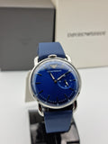 Emporio Armani Men’s Leather Strap Blue Dial 41mm Watch AR11335