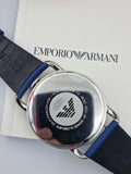 Emporio Armani Men’s Leather Strap Blue Dial 41mm Watch AR11335