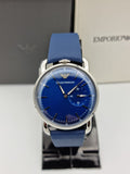 Emporio Armani Men’s Leather Strap Blue Dial 41mm Watch AR11335