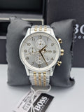 Hugo Boss Men’s Chronograph Quartz Stainless Steel White Dial 44mm Watch 1513499