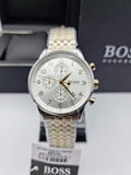 Hugo Boss Men’s Chronograph Quartz Stainless Steel White Dial 44mm Watch 1513499