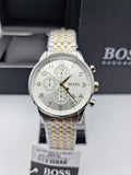 Hugo Boss Men’s Chronograph Quartz Stainless Steel White Dial 44mm Watch 1513499