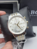 Hugo Boss Men’s Chronograph Quartz Stainless Steel White Dial 44mm Watch 1513499