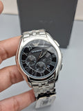 Emporio Armani Men’s Chronograph Stainless Steel Black Dial 44mm Watch AR1786