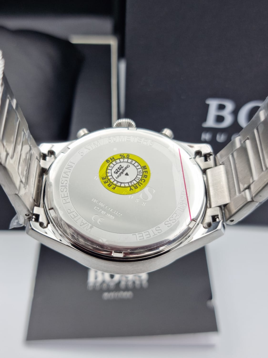 Hugo Boss Men’s Quartz Stainless Steel Green Dial 44mm Watch 1513868