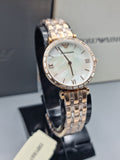 Emporio Armani Women’s Analog Stainless Steel Mother of Pearl Dial 32mm Watch AR11294