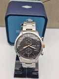Fossil Men’s Chronograph Stainless Steel Grey Dial 44mm Watch FS5407