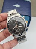 Fossil Men’s Chronograph Stainless Steel Grey Dial 44mm Watch FS5407
