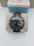 Fossil Grant Sport Chronograph Blue Leather Watch FS5237