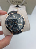 Fossil Grant Sport Chronograph Blue Leather Watch FS5237
