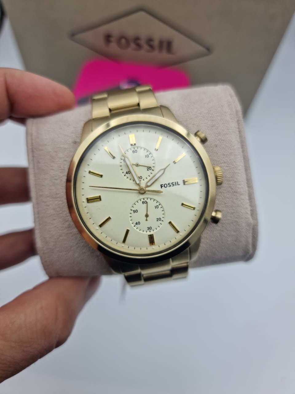 Fossil Men’s Chronograph Quartz Stainless Steel Plain Back Marketing Sample  FS5348