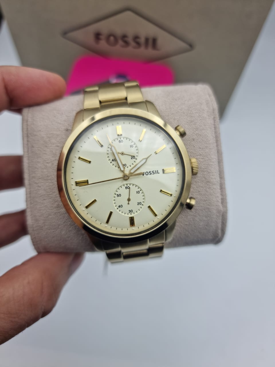 Fossil Men’s Chronograph Quartz Stainless Steel Plain Back Marketing Sample  FS5348