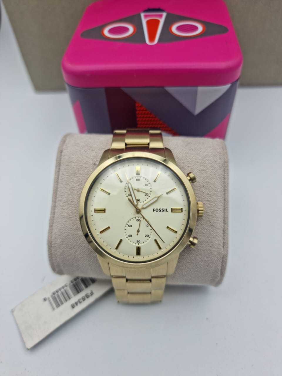 Fossil Men’s Chronograph Quartz Stainless Steel Plain Back Marketing Sample  FS5348