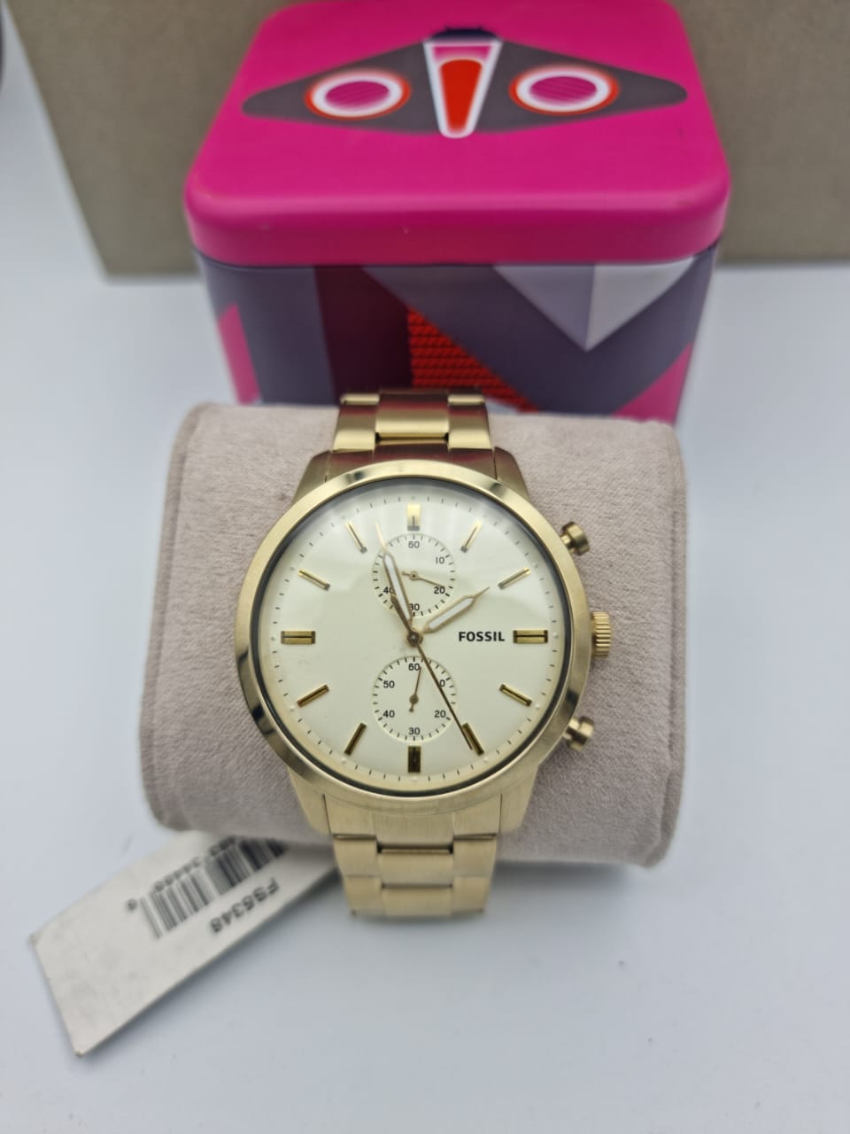 Fossil Men’s Chronograph Quartz Stainless Steel Plain Back Marketing Sample  FS5348