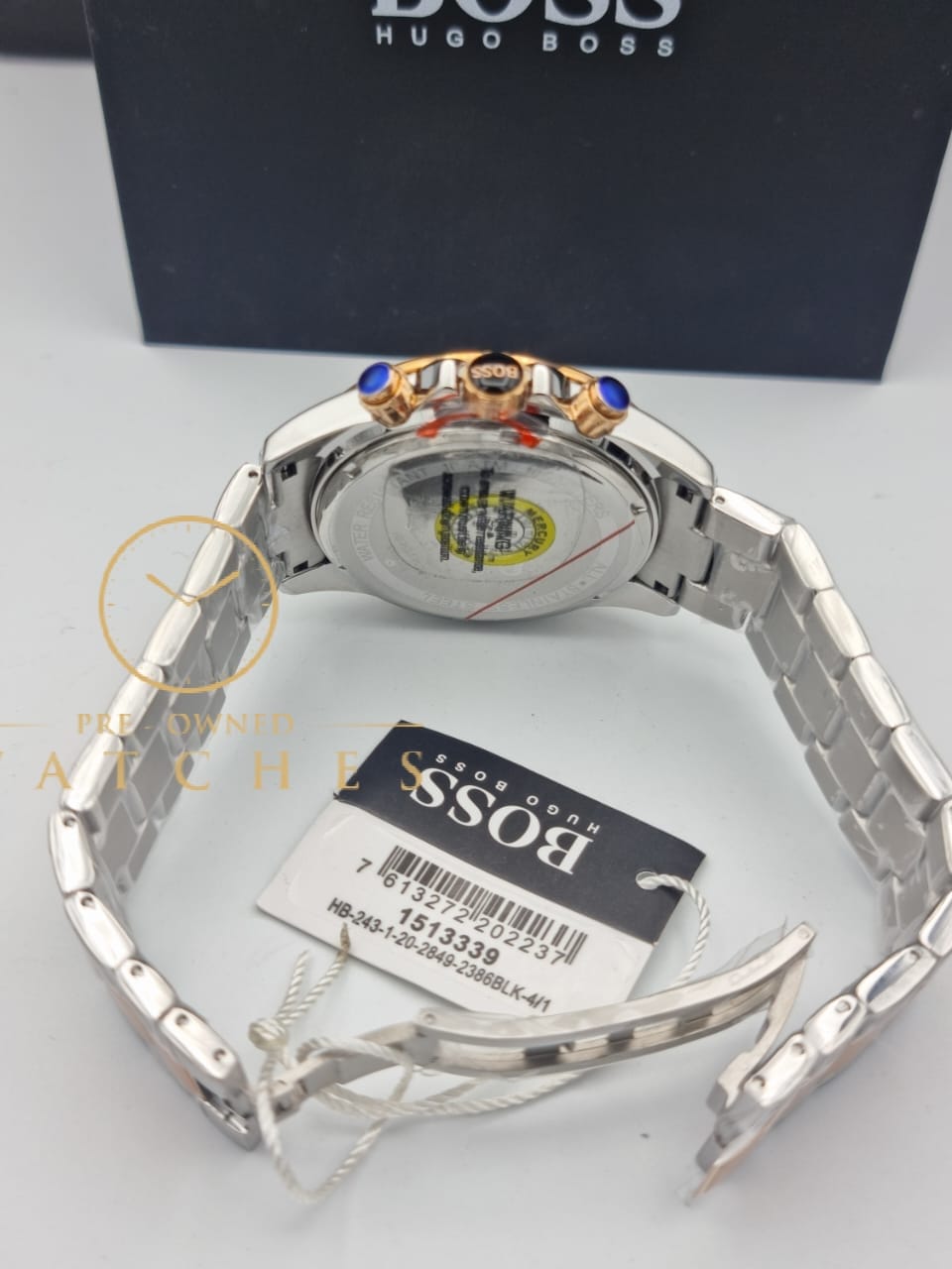 Hugo Boss Men’s Two-Tone Rose Gold Silver Watch 1513339