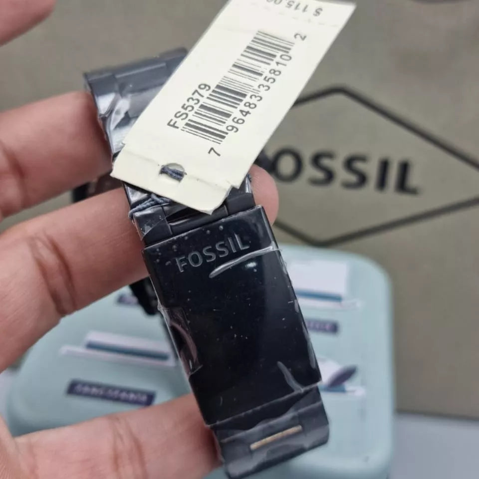 Fossil Townsman 44 mm Chronograph Black Stainless Steel Watch