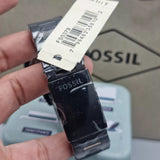 Fossil Townsman 44 mm Chronograph Black Stainless Steel Watch