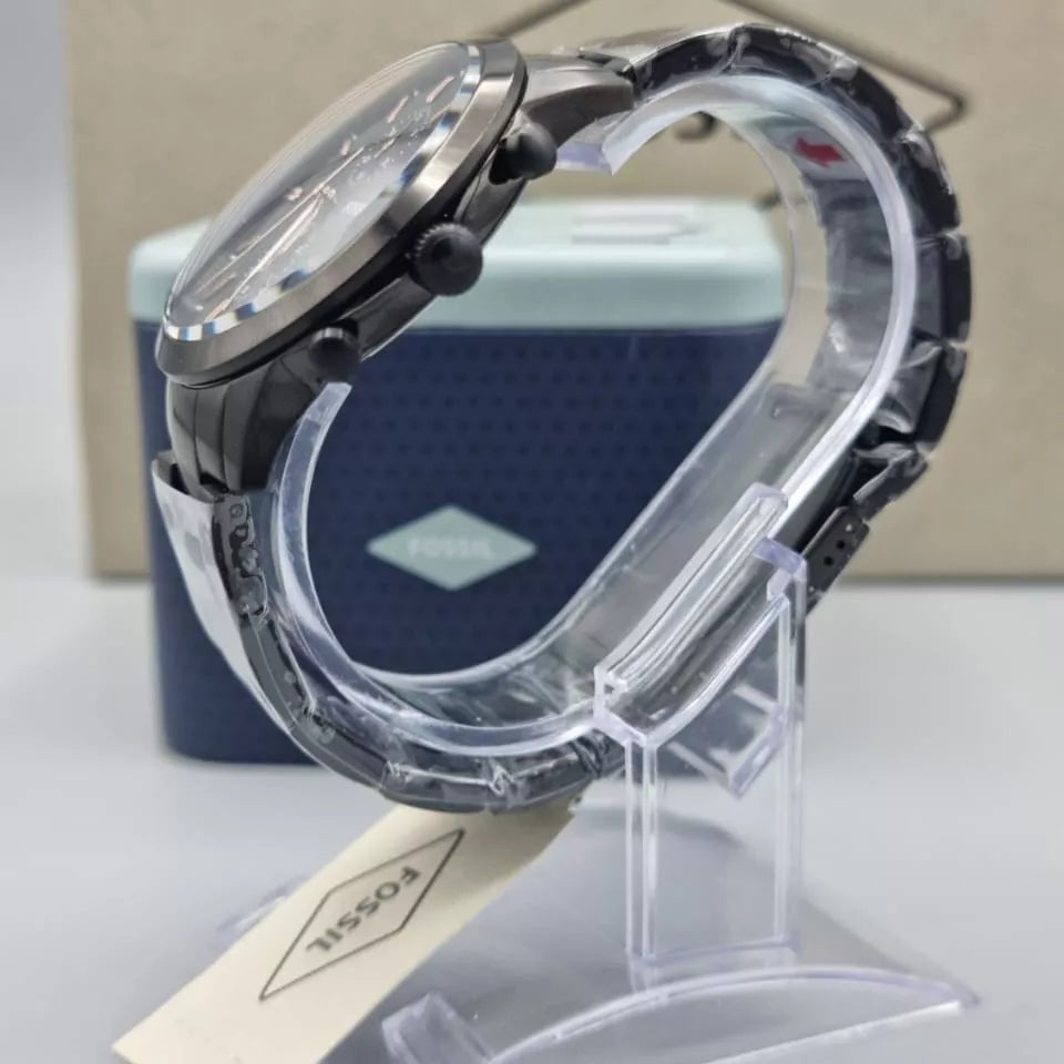 Fossil Townsman 44 mm Chronograph Black Stainless Steel Watch