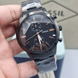 Fossil Townsman 44 mm Chronograph Black Stainless Steel Watch