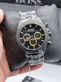 HUGO BOSS Ikon Chronograph Black Enamel Dial Men's Watch 1513278