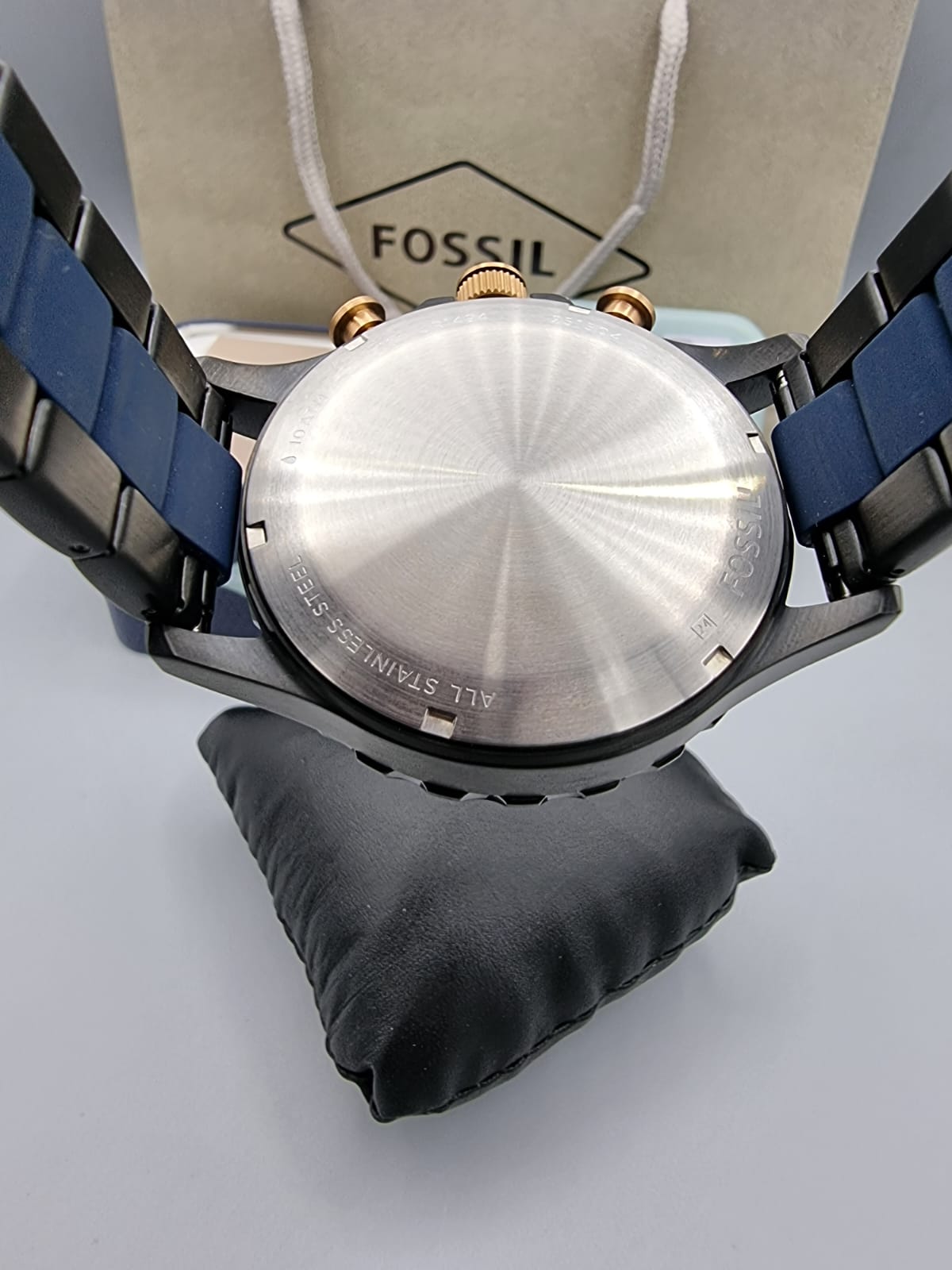 FOSSIL Nate Chronograph Blue Dial Men's Watch JR1494