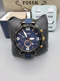 FOSSIL Nate Chronograph Blue Dial Men's Watch JR1494