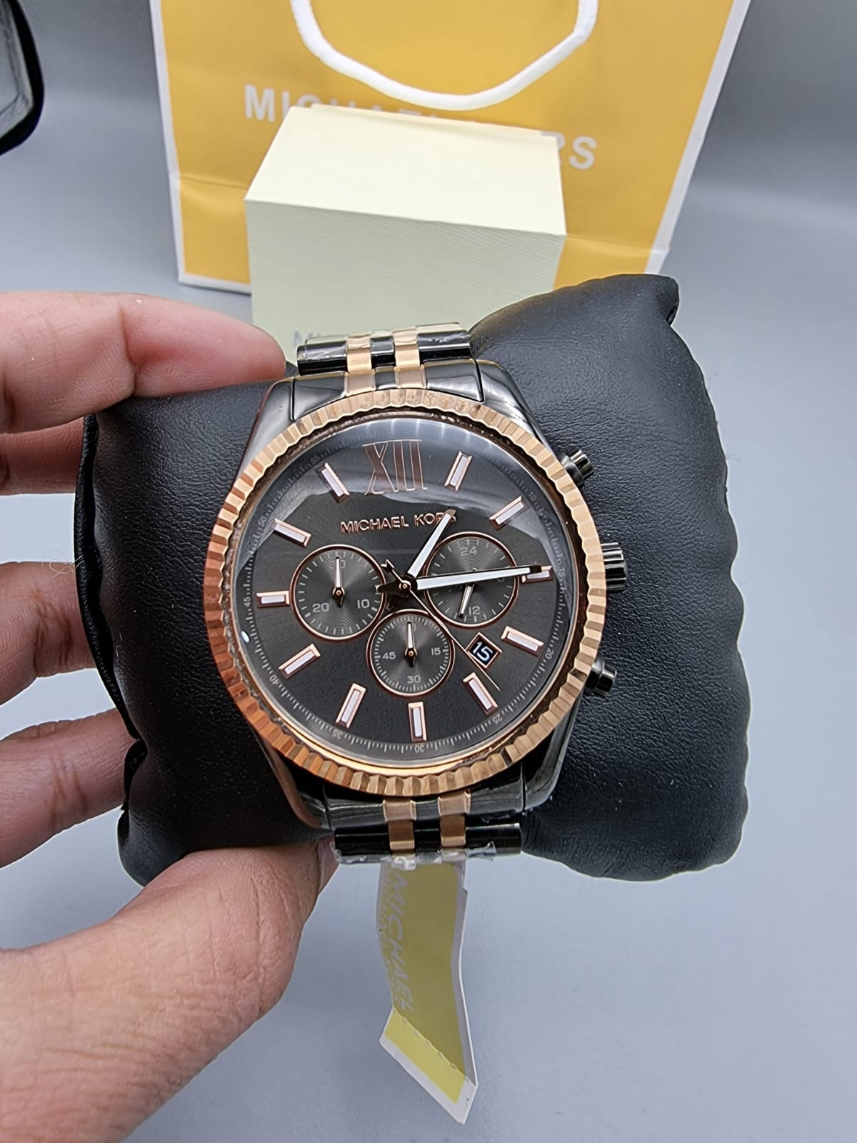 MICHAEL KORS Lexington Chronograph Grey Dial Men’s Watch MK8561