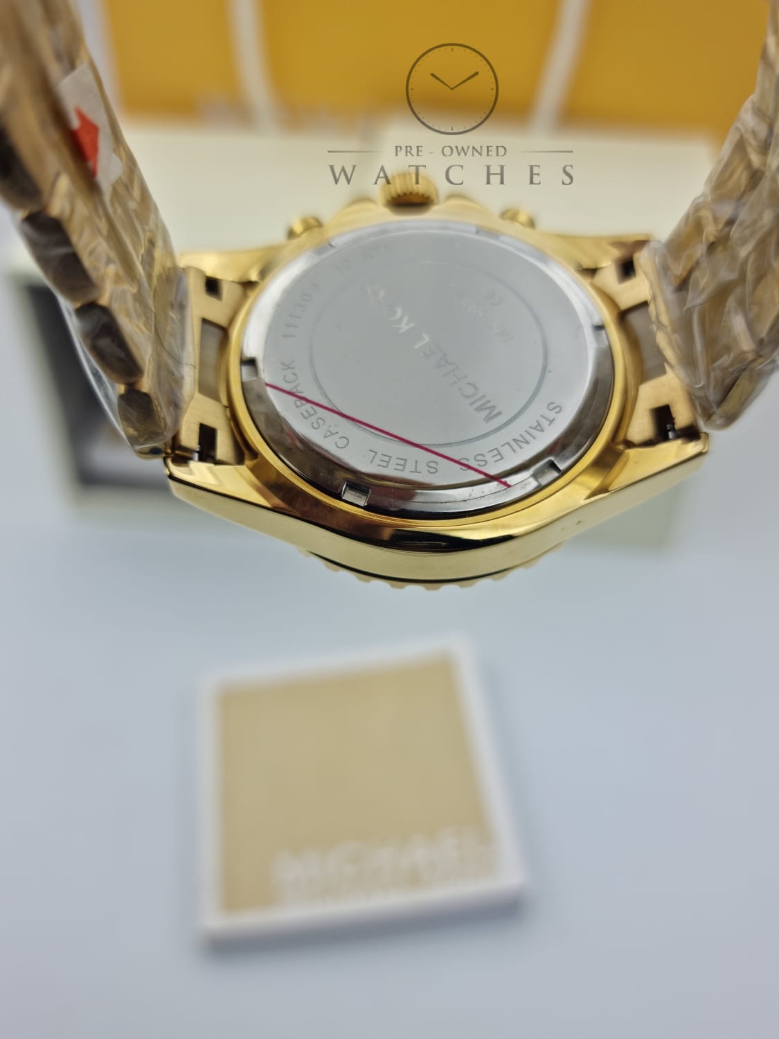 MICHAEL KORS Everest Light Champagne Dial Gold-tone and Horn Acetate Ladies Watch MK5874