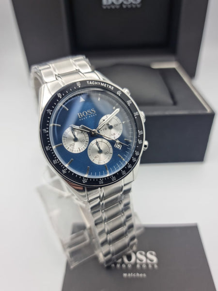 Hugo Boss Men s Chronograph Quartz Stainless Steel Blue Dial