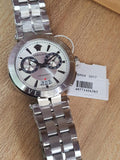 Versace Men’s Quartz Swiss Made Stainless Steel White Dial 45mm Watch VBR040017