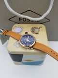 Fossil Tailor Date-Day Blue Dial Ladies Watch ES4257