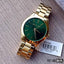 Michael Kors Womens Analogue Quartz Watch with Stainless Steel Strap MK3435, Gold/Green, Fashion