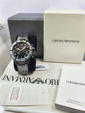 Emporio Armani Men’s Quartz Stainless Steel Black Dial 43mm Watch AR80050