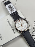 Emporio Armani Analog White Dial Men's Watch-AR2075
