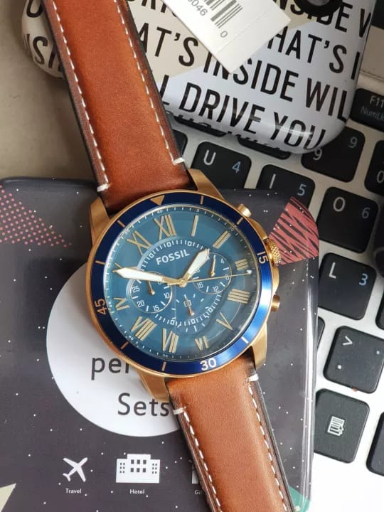Fossil Analog Blue Dial Men's Watch-FS5268