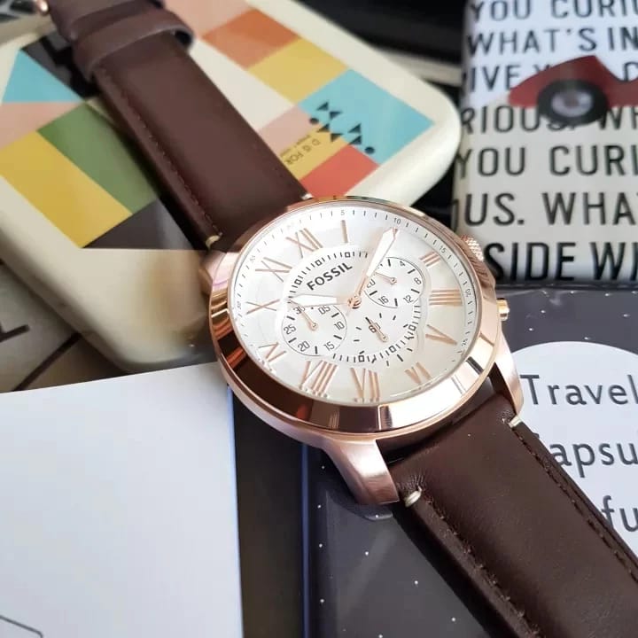 Fossil Analog Silver Dial Men's Watch-FS4991