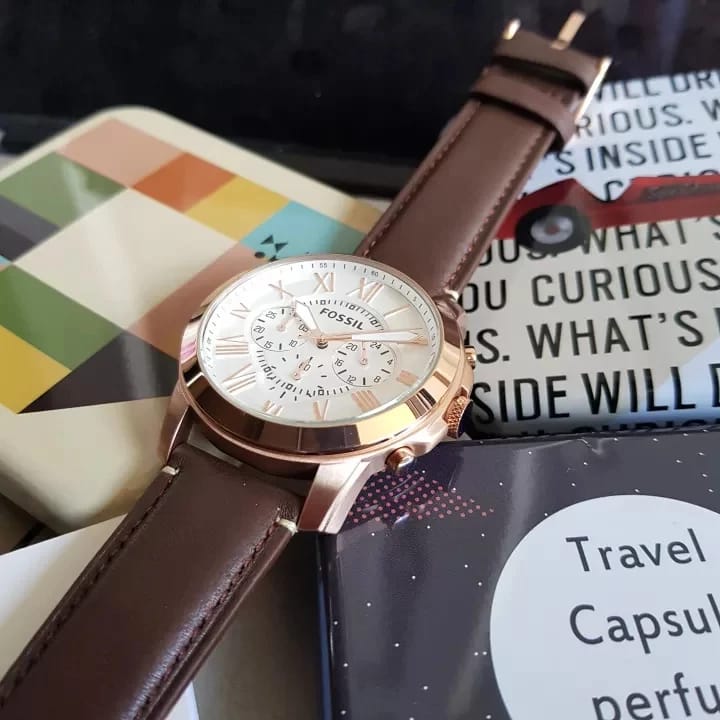 Fossil Analog Silver Dial Men's Watch-FS4991