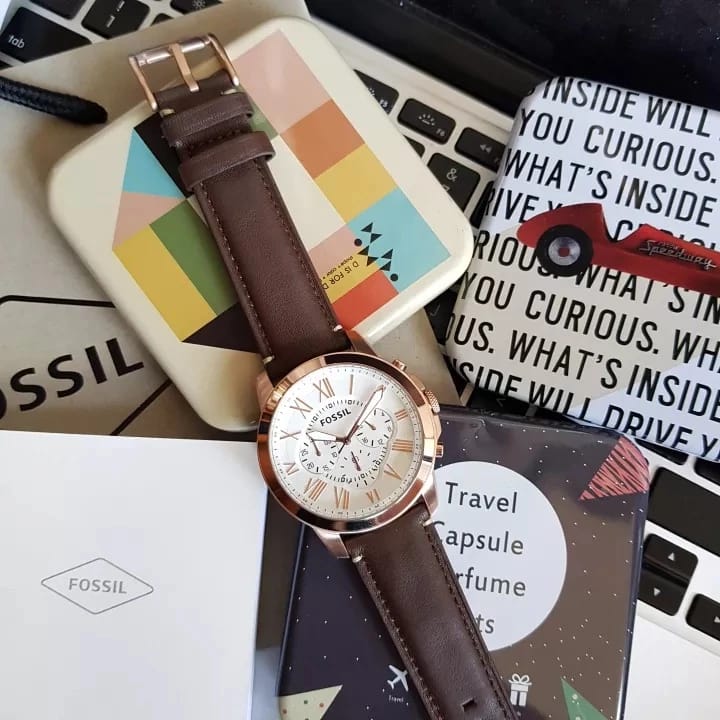 Fossil Analog Silver Dial Men's Watch-FS4991