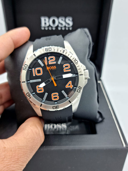 Orange Kids Boss Watch BOSS Blue Silicone-strap Chronograph Watch