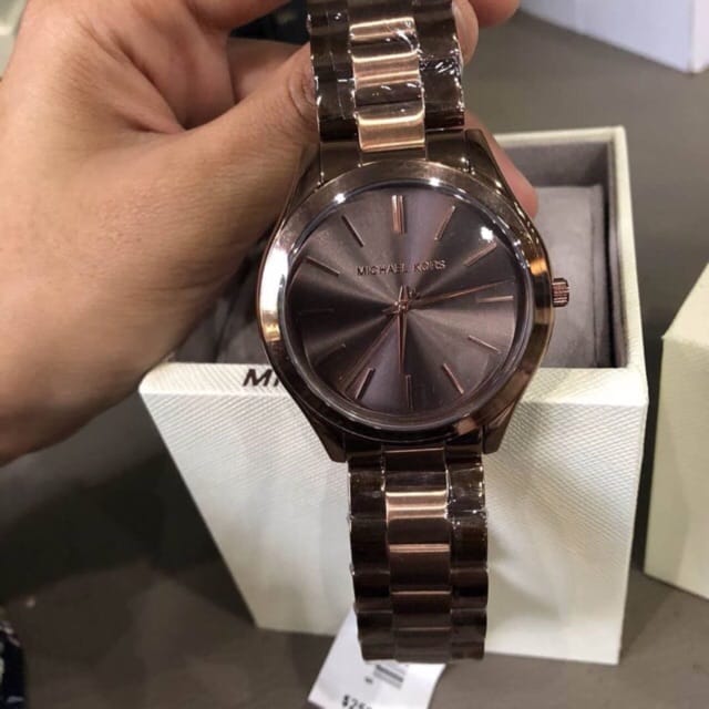 Michael Kors Women’s Quartz Stainless Steel Rose Gold Dial 40mm Watch MK3418