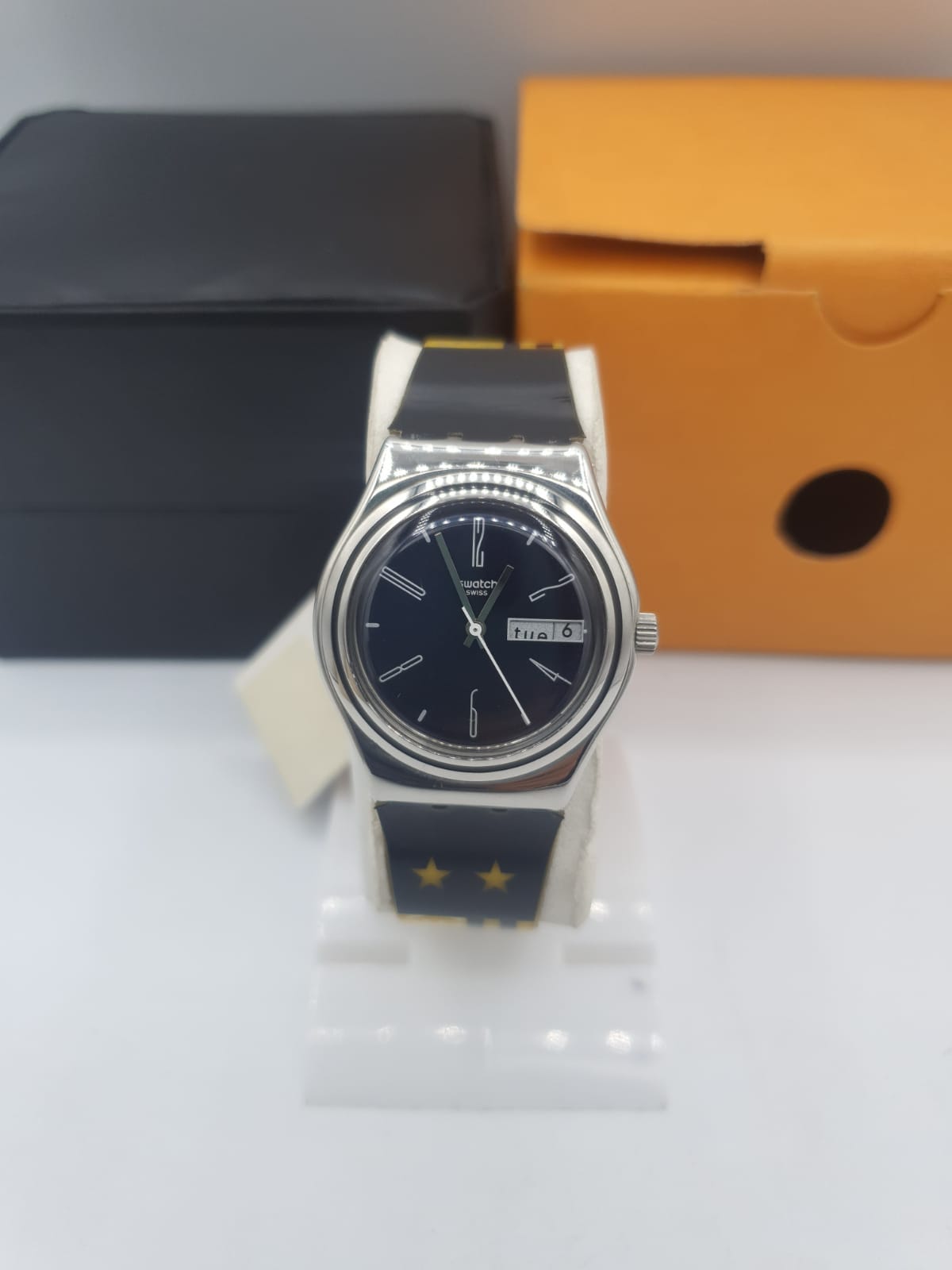 Swatch ladies blue dial