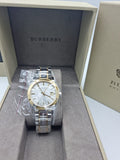 BURBERRY Silver Dial Two-tone Silver and Gold-tone Bracelet Ladies Watch BU9115