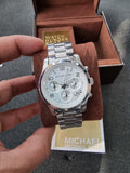 Michael Kors Silver Midsized Chronograph Ladies Watch MK5076