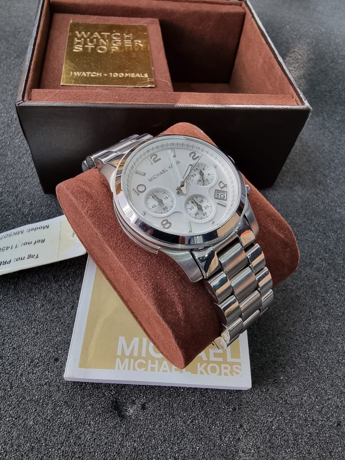 Michael Kors Silver Midsized Chronograph Ladies Watch MK5076