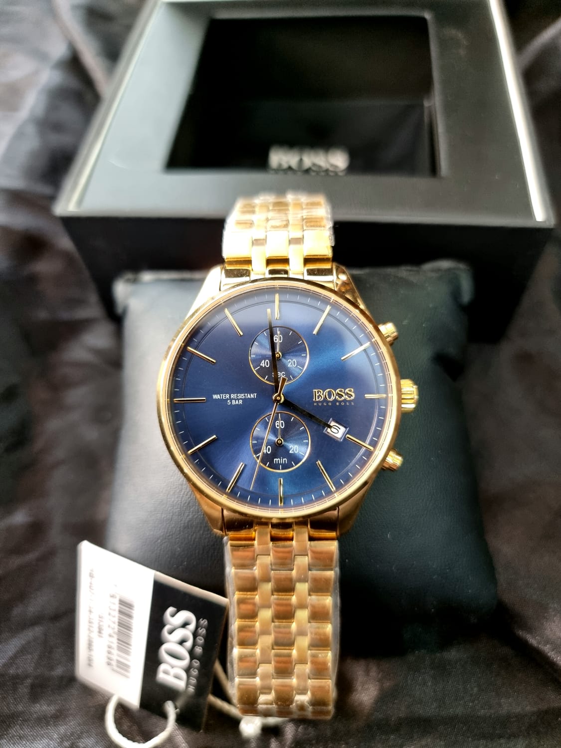 Hugo Boss Men’s Chronograph Stainless Steel Blue Dial 42mm Watch 1513841